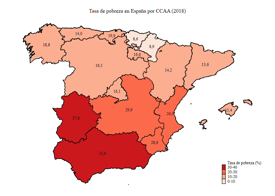 Mapa con el paquete spmap